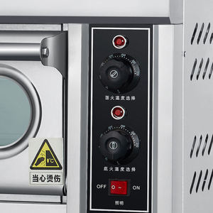 Versión estándar, 1 cubierta, 1 bandeja, horno eléctrico para hornear alimentos, máquina automática de horno de calor para pizza y pan de acero inoxidable - Product Image 4