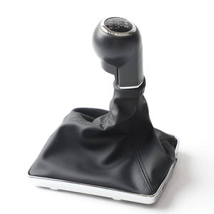 Housse en cuir pour pommeau de levier de vitesse, pour Opel Astra H 5 6 vitesses 2005 2010, boîte de vitesses manuelle - Product Image 1