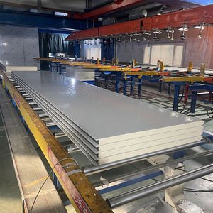 Ignifuge isolé <span class=keywords><strong>et</strong></span> WATERPOOF 100mm Pir Polyuréthane EPS Façade Congélateur Panneaux sandwich en métal insonorisés pour le stockage à froid - Product Image 2