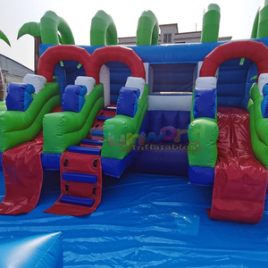 <b>Large</b> outdoor kids bouncy castle parc aquatique gonflable penguin theme inflatable water parks <b>slide</b> for adults - Product Image 6