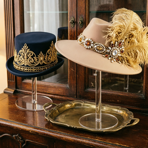 Présentoirs en acrylique transparents en forme de demi-sphère pour chapeaux et perruques, idéaux pour les vitrines de magasins de vêtements et de salons de coiffure - Product Image 6