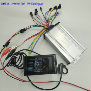 Bộ chuyển đổi xe đạp điện SCOOTER LCD DISPLAY SW900 + Pin Lithium 12Mosfet Controller 36V48V60V30A 500W750W - Product Image 1