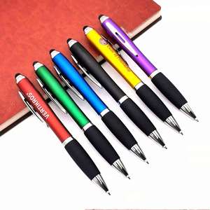 OEM LED Light Sports Gift Soft Touch Screen <b>Pen</b> Custom Logo Multi-Functional Novelty for Promotion Ballpoint <b>Pen</b> Multi-Colored - Product Image 1