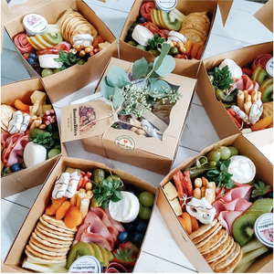 Boîtes en papier kraft écologiques à faible MOQ avec couvercle pour plats cuisinés à <span class=keywords><strong>emporter</strong></span>, desserts, déjeuners, <span class=keywords><strong>traiteur</strong></span>, emballage en matériaux recyclés, sushis - Product Image 6