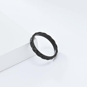 European Style Minimalist Woven Titanium Steel <b>Ring</b> Unisex Gift Jewelry - Product Image 4