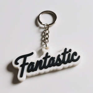 Wholesale Custom 3D Soft PVC <b>Keychain</b> with Metal Ring for Souvenirs - Product Image 1
