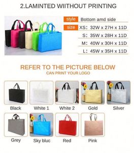 Bolsa de Compras Promocional Ecológica, Reciclada, Laminada, Sin Tejido, Libre de BPA, con Certificación CE y Logotipo Personalizado, Venta al Por Mayor de Fábrica - Product Image 2