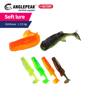 Señuelos de Pesca Suaves en <span class=keywords><strong>4</strong></span> Colores, 55mm 65mm 1.7g 2.8g, Señuelo Artificial Flotante de TPE para Pescar Lubina y Pez Mandarín - Product Image 1