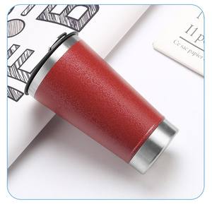 Tasse à café et à bière en acier inoxydable à double paroi isolée de 20 oz en gros vierge personnalisée tasses à vin en vrac avec couvercle - Product Image 2