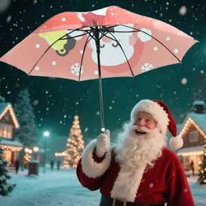 Waterproof Pink Christmas Santa Theme <b>Bells</b> Snowflakes Design Holiday Gift Adult <b>Winter</b> EVA Customizable Logo Nylon Fiberglass - Product Image 6