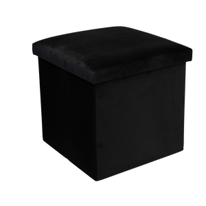 Hua Cheng <b>Storage</b> Ottoman Fabric Wood Foldable Modern Living Room Home Furniture Footrest Extra <b>Seat</b> <b>Storage</b> Box - Product Image 1