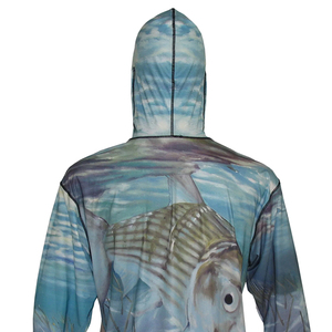 Ropa de Pesca Sublimada, Sudadera con Capucha de Manga Larga para Pesca, Ajustable, Sudaderas de Pesca para Hombre con Logotipo Personalizado - Product Image 5