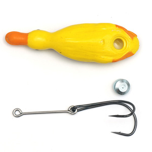 Señuelo en forma de pato de 22g, cebo duro de superficie con anzuelo crank para la pesca de bagre - Product Image 2