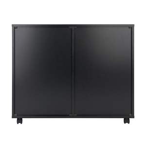 DB Halifax 4-<b>Drawer</b> Wide <b>2</b>-Door <b>Storage</b> Cabinet in Black Elegant Organizer - Product Image 4