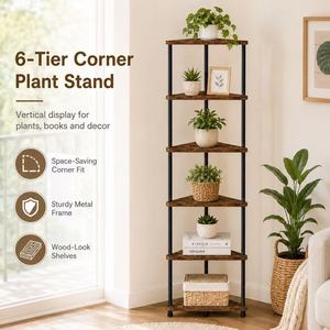 Wooden indoor <b>corner</b> triangular storage <b>cabinet</b>, living room/bedroom floor-standing <b>corner</b> <b>cabinet</b>, multi-layer storage side - Product Image 1