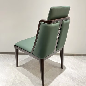 Silla de Comedor de Madera Maciza de Lujo al por Mayor, Muebles de Alta Calidad, Silla Verde de Madera <span class=keywords><strong>Cerca</strong></span> de Mí - Product Image 4