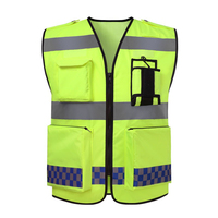 Gilet de sécurité automobile, EN ISO 20471, jaune fluo, gilet de sécurité réfléchissant, pour hommes et femmes, voiture