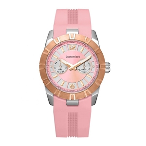 Reloj de Mujer Multifuncional Personalizado OEM ODM con Movimiento Miyota, Correa de Silicona de Lujo, 34MM, Relojes de Cuarzo Azules - Product Image 2