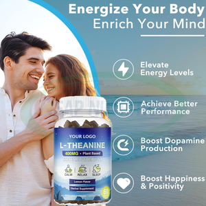 Ausreson Natuurlijke L Theanine Gummy Vitamine <span class=keywords><strong>B6</strong></span> Slaapsupplementen Slaaphulp Gaba Melatonine Ashwagunda En L-Theanine Gummies - Product Image 4