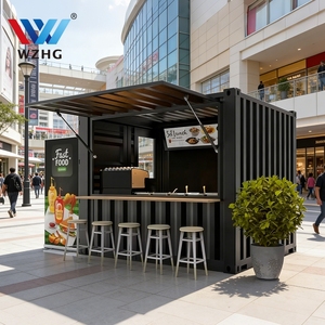 Cafetería Móvil en Contenedor Personalizado, Quiosco Prefabricado para Venta Minorista con Ventana de Servicio - Product Image 1