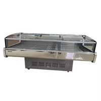 Réfrigérateur de présentation pour commande de fondue, restaurant Malatang, vitrine de présentation fraîche, refroidisseur