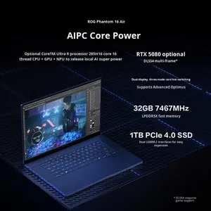 Zephyrus G16 Air Core U9 16-inch 50 Series 240Hz 16:10 Dedicated Graphics Card Gaming Lightweight <b>Laptop</b> Processor Gaming - Product Image 5