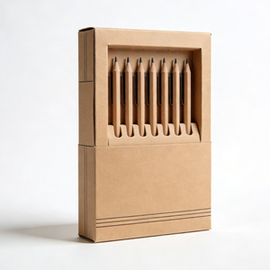 Luxury Kraft Paper Pen Gift <b>Box</b> with Custom Logo Pen Storage Case with Slot Business Gift Pen Set - Product Image 3
