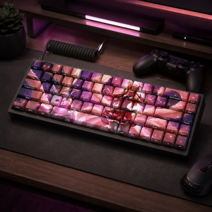 Keycaps personnalisés <span class=keywords><strong>LOL</strong></span> Star Guardian Ahri 68 touches PBT par sublimation, profil Cherry pour clavier mécanique - Product Image 4