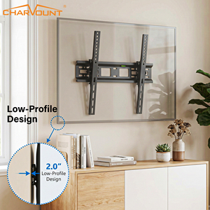 Soporte de Pared para TV de Perfil Bajo con Inclinación para Pantallas Planas de 26 a 55 Pulgadas con Espaciado de 400x400 mm y 50 mm de Espacio Libre - Product Image 2
