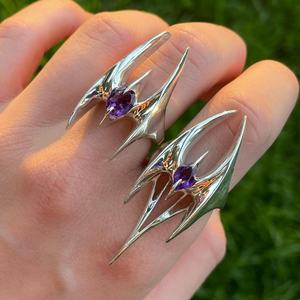 Collar de Acero Inoxidable con Colgante de Cruz Flameante Único, Estilo Hip Hop Unisex, Accesorio de Moda Gótica para Bodas, para Hombres y Mujeres - Product Image 2