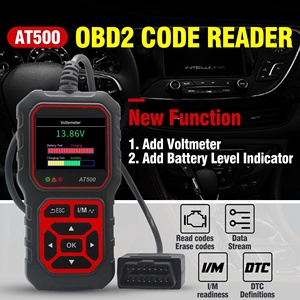 Lector de código de escáner de coche rojo AT500 12V con herramientas de diagnóstico de pantalla para OBD2 <span class=keywords><strong>OBDII</strong></span> EOBD CAN Protocolos Coches - Product Image 3
