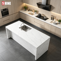 Dalle de quartz massif haute stabilité pour l'ameublement de toute la maison, commande personnalisée en gros pour usine