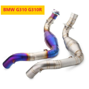 Tubo de Escape para Motocicleta, Tubo de Conexión de Acero Inoxidable para Sistemas de Escape Completos, para <span class=keywords><strong>BMW</strong></span> G310 <span class=keywords><strong>G310R</strong></span> - Product Image 2