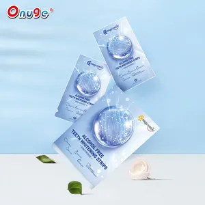 Onuge Custom Lime Mint Flavor Plant Extract Nonalcoholic Perfect Smile Whitening Teeth Strips