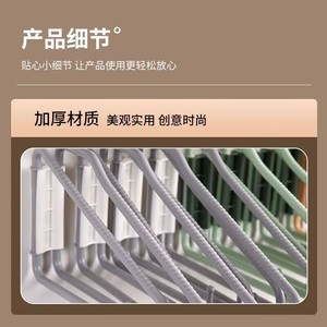 Mới đến nhựa có thể gập lại quần áo móc cho tủ quần áo & phòng khách tổ chức - Product Image 4
