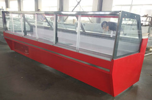 Vitrine réfrigérée commerciale à angle droit pour charcuterie et viande, avec refroidissement par ventilateur, pour <span class=keywords><strong>supermarché</strong></span> - Product Image 2