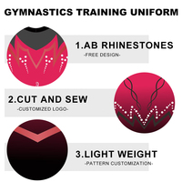 Leotardos de Gimnasia Unisex WIGYM Personalizados por Sublimación, Spandex/Algodón, Ligeros, de Secado Rápido, Bordado 3D, Ropa de Baile para Entrenamiento y Actuaciones