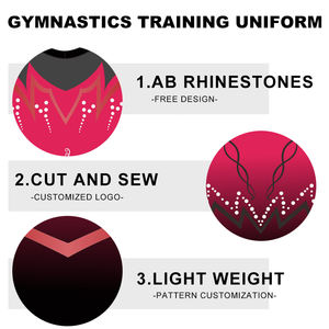 Leotardos de gimnasia Unisex personalizados con Spandex/algodón de secado rápido y bordado 3D para entrenamiento, ropa de baile y puesta en escena - Product Image 3