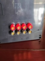 Bornes de connexion à vis pour haut-parleur, tête hexagonale, 4 mm, type banane, plaqué or, en laiton