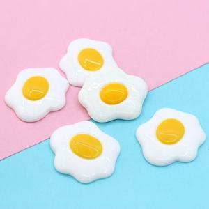 Adornos de resina de huevo frito para teléfono, Accesorios de belleza, materiales Diy - Product Image 3