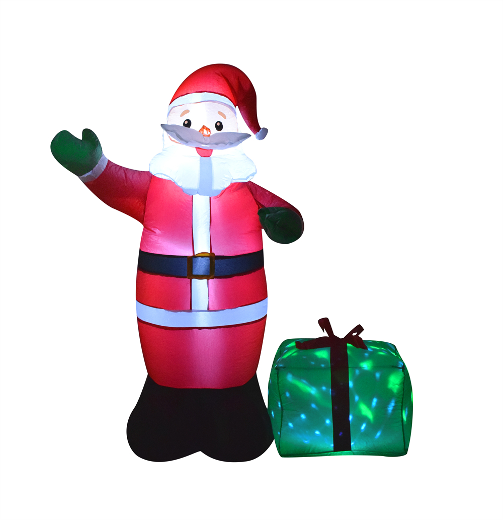 Modelo inflable de los 5FT Santa Claus con las Cajas de Regalo