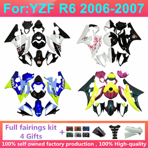Kit Completo de Carenado para Motocicleta Compatible con Yzf R6 06 07 Yzf-r6 2006 2007, Carrocería de Plástico ABS, Kits de Carenado Zxmt Yzf R6 20 - Product Image 4