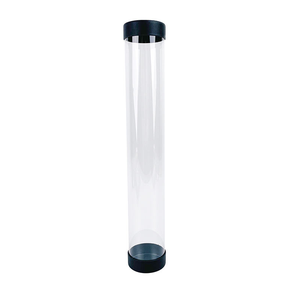 Tube de rangement portable pré-assemblé en plastique pour tapis de jeu, avec double capuchon, support rond pour tapis de jeu TCG - Product Image 2