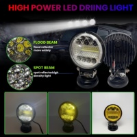 Nuevas Lámparas LED para Automóviles, Luces de Trabajo, Luces Todoterreno, Faros Redondos, 35 W, Aleación de Aluminio, IP68, Impermeables, 4000 Lm, 24 V