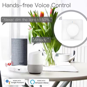 MOES Wi-Fi/ZigBee Smart Rotary/Touch Light Dimmer Switch AC 100-240V 50-60Hz App Control Life/Tuya Remote <strong>Alexa</strong> Google No <strong>Camera</strong> - Product Image 4