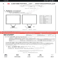 Fournisseur d'écrans LCD LS032B7DD02 3,2 pouces 336*536 200PPI luminance Panneaux d'affichage de qualité industrielle Neuf d'origine Panneau LCD