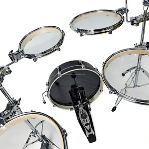 6/8/10/12/13/14/16 pollici camera d'acero regolabile pieghevole portatile pratica acustica rullante <span class=keywords><strong>Tom</strong></span> basso Kick batteria batteria per percussioni Set - Product Image 5