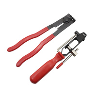 Ensemble de pinces de serrage pour tuyaux, dispositif de refroidissement des lignes de carburant en 2 pièces, pince à oreille, CV