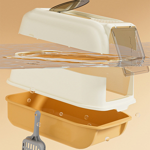 Large Extra-Large Fully Enclosed <b>Cat</b> Litter <b>Box</b> - Drawer Top-Entry Deodorizing Splash-Proof - Product Image 3