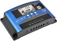 Contrôleur de charge solaire Y&H MPPT 100A 60A 40A avec double port USB et écran LCD 12V 24V pour panneaux solaires, régulateur de charge avec fonction de charge de chargeurs